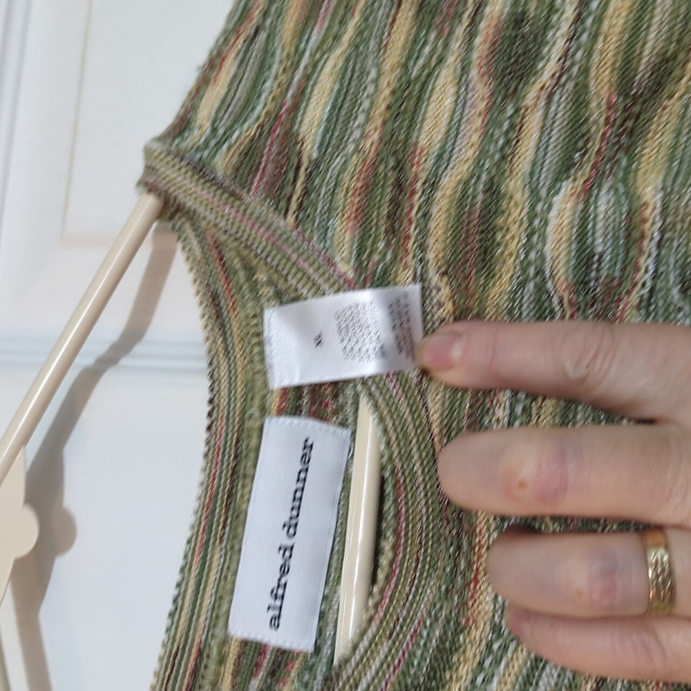🔥Alfred Dunner sweater multi-green size xl - Picture 3 of 7